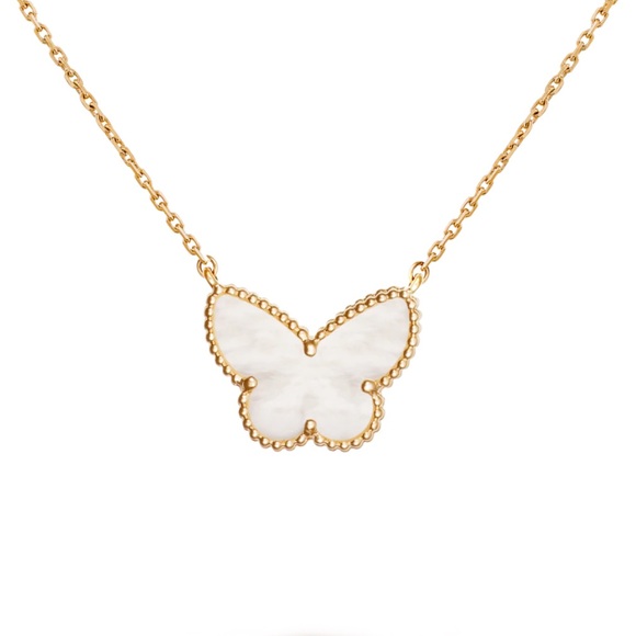 Van Cleef & Arpels Lucky Alhambra Butterfly Pendant Necklace - Picture 3 of 16